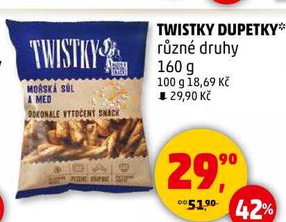 TWISTKY DUPETKY různé druhy, 160 g 