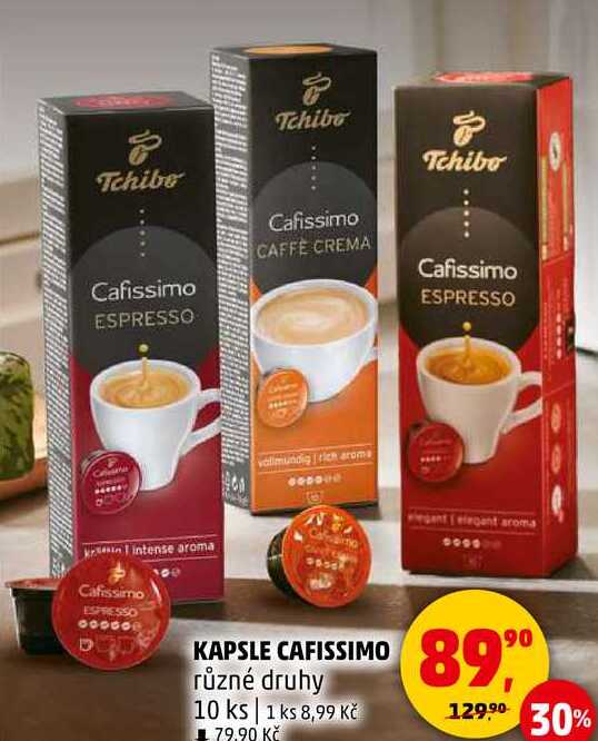 KAPSLE CAFISSIMO různé druhy, 10 ks 