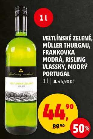VELTLÍNSKÉ ZELENÉ, 1 l 