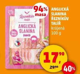 ANGLICKA SLANINA SHAVED ŘEZNÍKŮV TALÍŘ krájená, 100 g  