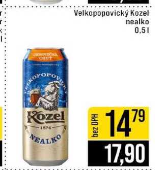 Velkopopovický Kozel nealko 0,5l