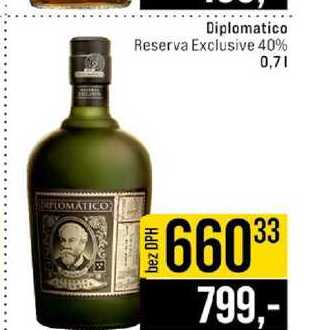 Diplomatico Reserva Exclusive 40% 0,7l 
