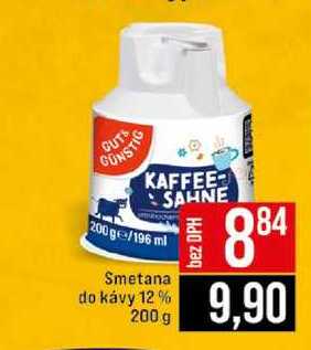 Smetana do kávy 12% 200 g 