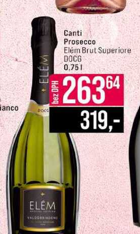Canti Prosecco Elém Brut Superiore DOCG 0,75l