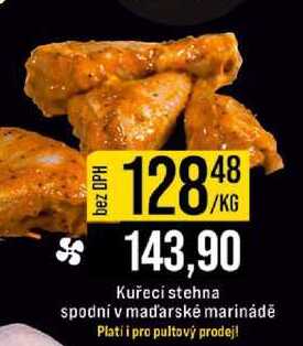 Kuřecí stehna spodní v maďarské marinádě 1kg