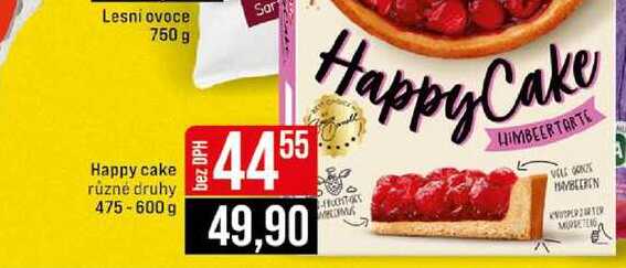Happy cake různé druhy 475-600 g