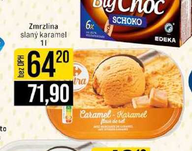 Zmrzlina slaný karamel 1l
