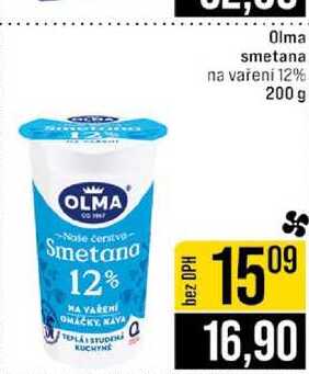 Olma smetana na vařeni 12% 200 g 