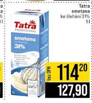 Tatra smetana ke šlehání 31% 1l