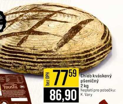 Chléb kváskový pšeničný 2 kg