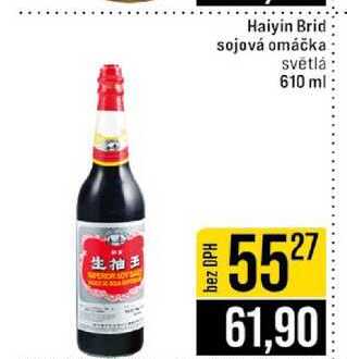 Haiyin Brid sojová omáčka světlá 610 ml