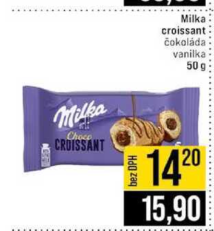 Milka croissant čokoláda vanilka 50g