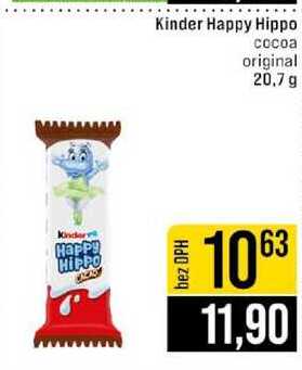 Kinder Happy Hippo cocoa original 20,7 g 