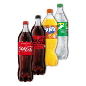 COCA COLA, FANTA, SPRITE, KINLEY TONIC