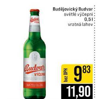 Budějovický Budvar světlé výčepní 0,5l