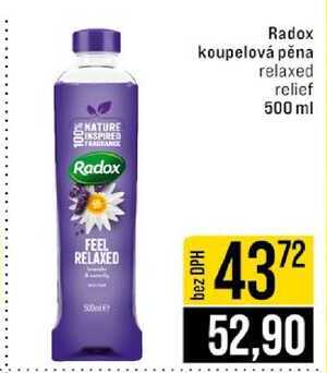Radox koupelová pěna relaxed relief 500 ml