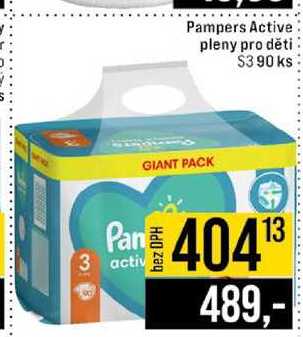 Pampers Active pleny pro děti s3 90 ks
