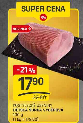 DĚTSKÁ ŠUNKA VÝBĚROVÁ 100 g
