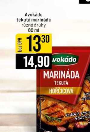 Avokádo tekutá marináda různé druhy 80 ml