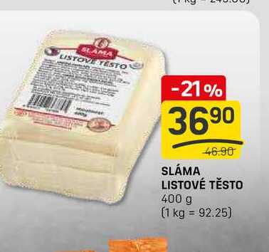 SLÁMA LISTOVÉ TĚSTO 400 g 