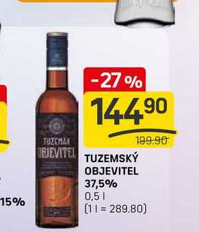 TUZEMSKÝ OBJEVITEL 37,5% 0,5l