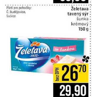 Želetava tavený sýr šunka krémový 150 g 