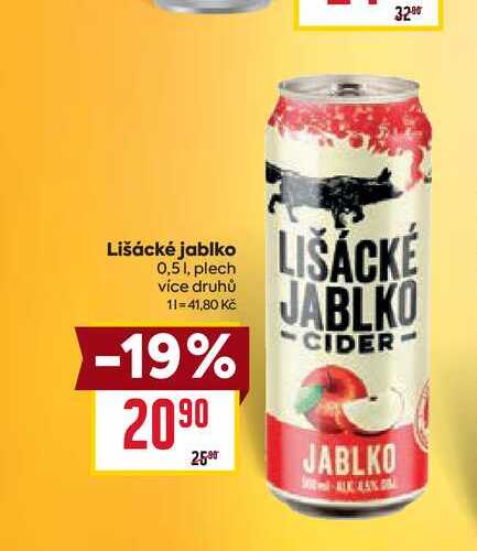 Lišácké jablko 0,5l, plech 