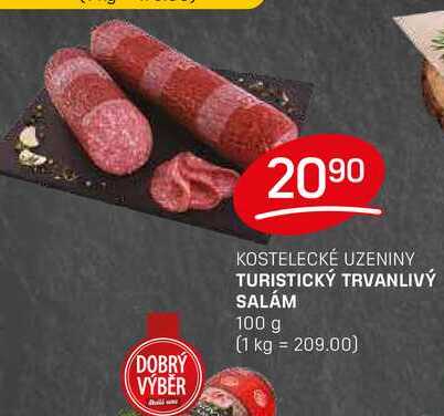 TURISTICKÝ TRVANLIVÝ SALÁM 100 g
