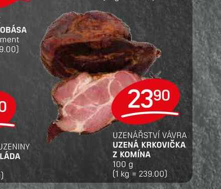 UZENÁ KRKOVIČKA Z KOMÍNA 100 g  