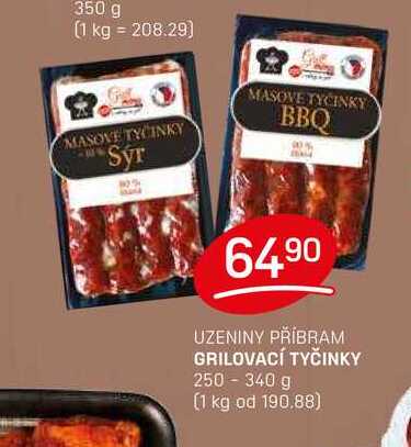 GRILOVACÍ TYČINKY 250-340 g
