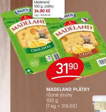 MADELAND PLÁTKY různé druhy 100 g 