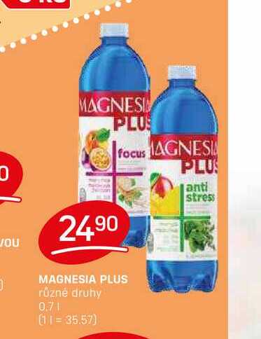 MAGNESIA PLUS různé druhy 0,7l