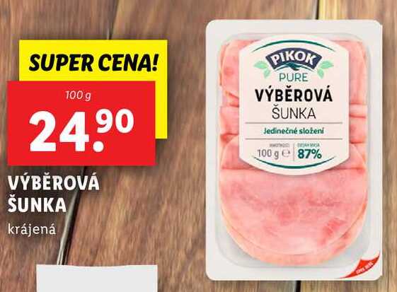 VÝBĚROVÁ ŠUNKA, 100 g