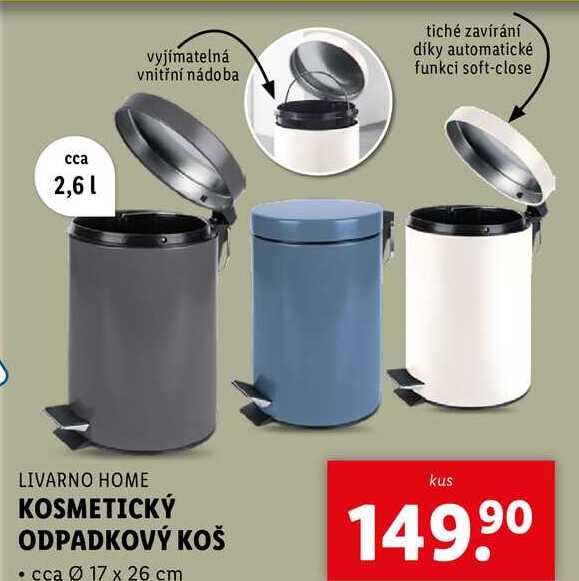 KOSMETICKÝ ODPADKOVÝ KOŠ 