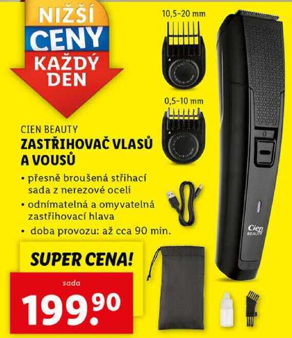 ZASTŘIHOVAČ VLASŮ A VOUSŮ 