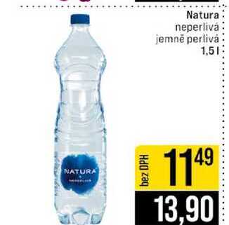 Natura neperlivá jemně perlivá 1,5l