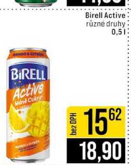 Birell Active různé druhy 0,5l