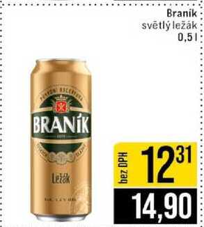 Braník světlý ležák 0,5l