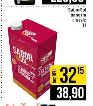 SaborSol sangria classic 1l