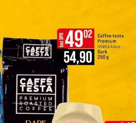 Caffee testa Premium mletá káva Dark 250 g  