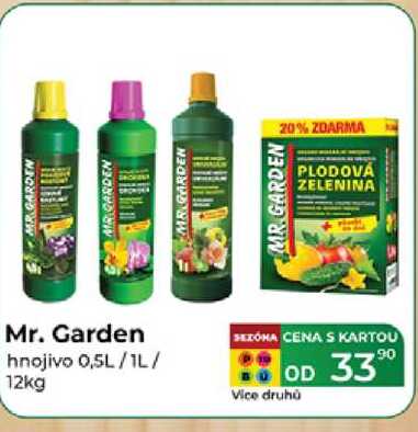 Mr. Garden hnojivo 0,5L/1L/ 12kg 