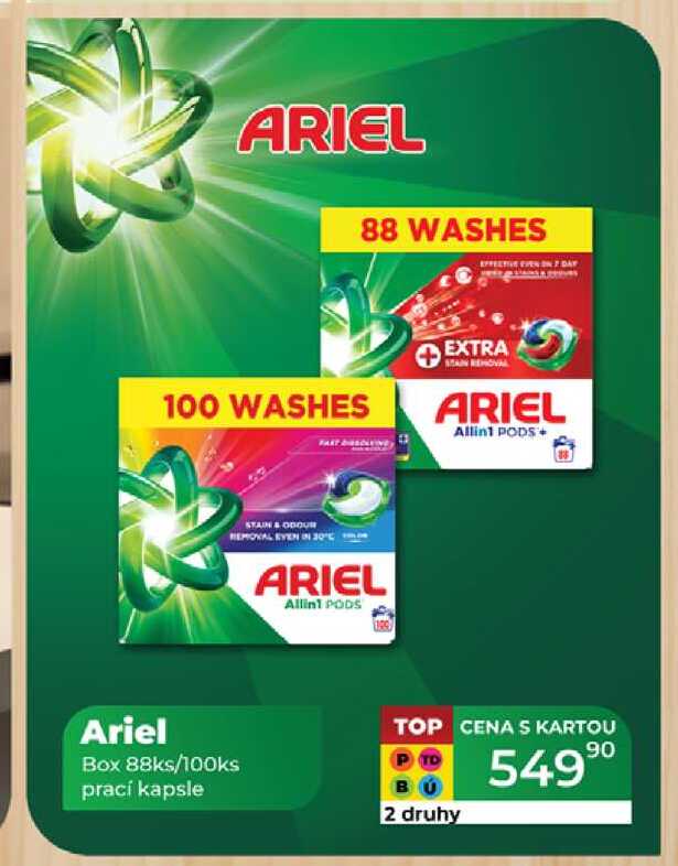 Ariel Box 88ks/100ks prací kapsle  