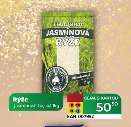 Rýže jasmínová thajská 1kg  