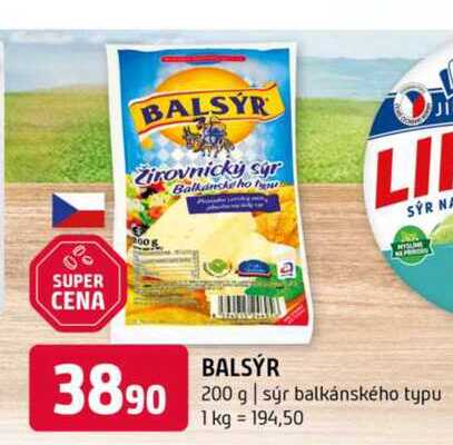 Balsýr Sýr balkánského typu 200g