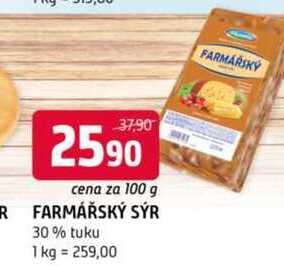 Farmářský sýr 100g