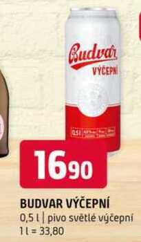 Budweiser Budvar Světlé výčepní pivo 0,5l