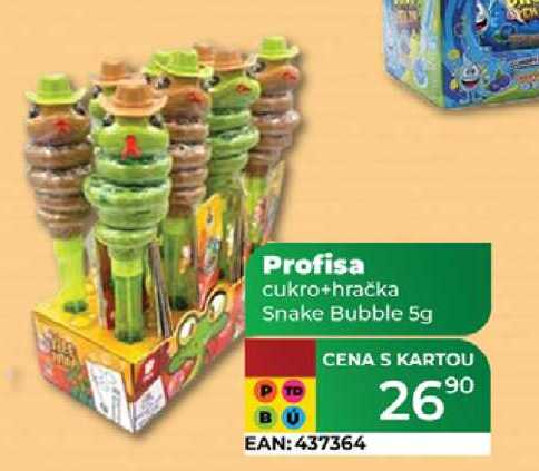 Profisa cukro+hračka Snake Bubble 5g