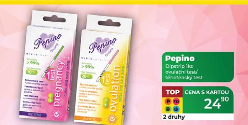 Pepino Dipstrip 1ks ovulační test/ těhotenský test 