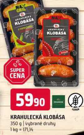 Krahulecká kloása 350 g vybrané druhy 