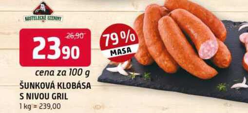 Šunková klobása s nivou gril 100g